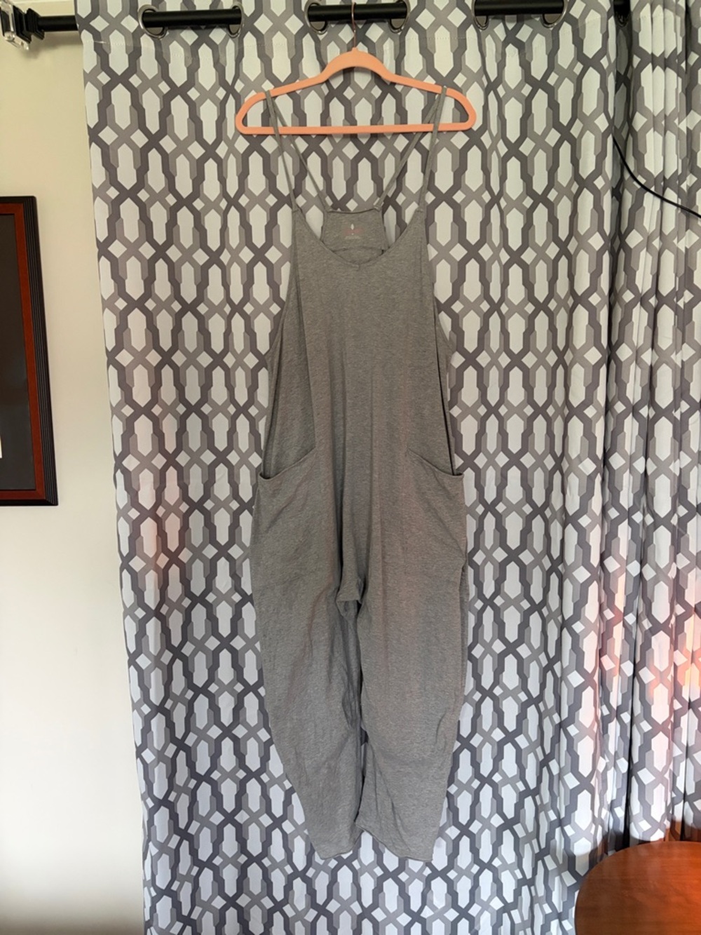 FP Movement by Free People Gray Relaxed Romper Jumpsuit